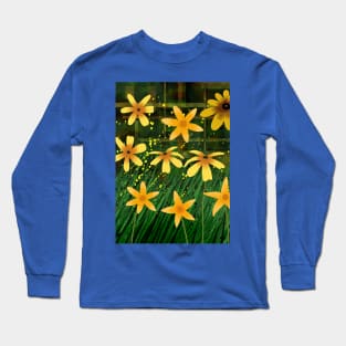 Field of Yellow Flowers Long Sleeve T-Shirt